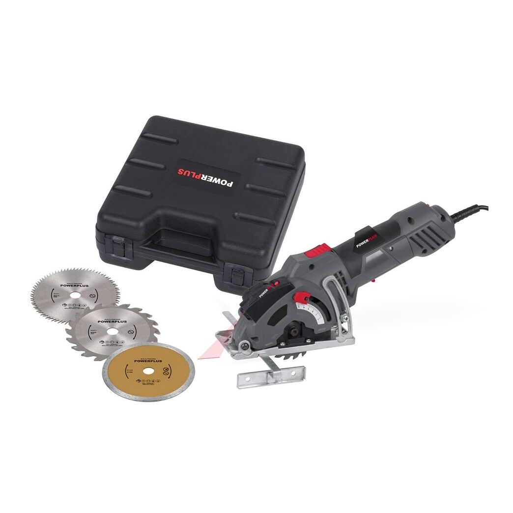 Fierastrau circular universal Powerplus Powe30040, laser, 7000RPM, 500w, disc de 85, laser - imagine 2