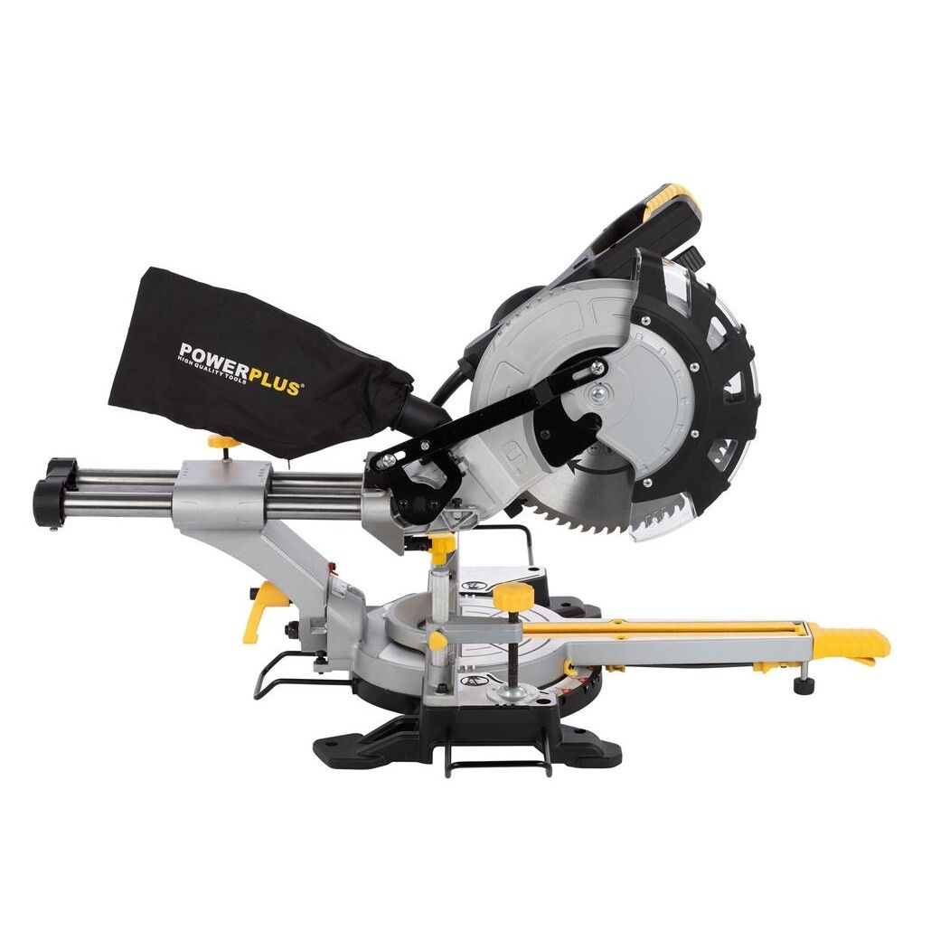 Fierastrau circular de banc Powerplus Powx07567s, laser, 2200w, disc 254 mm, 4800rpm, laser - imagine 2