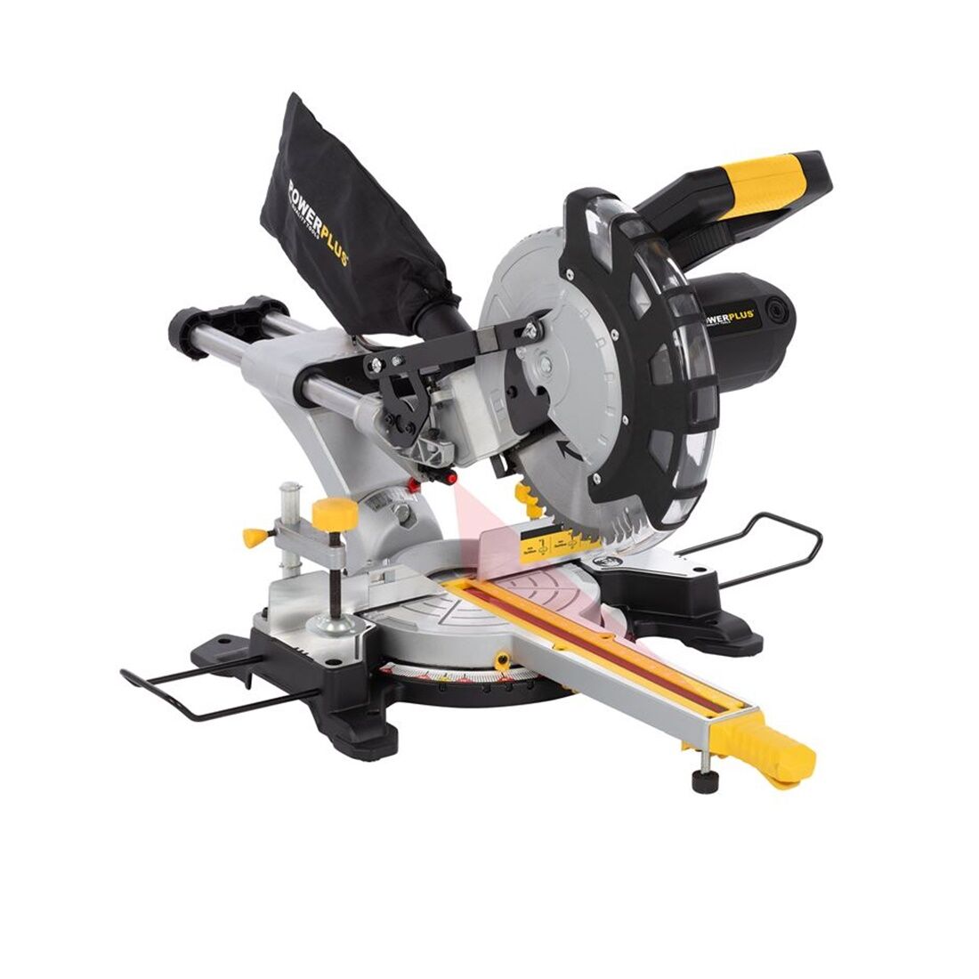 Fierastrau circular de banc Powerplus Powx07567s, laser, 2200w, disc 254 mm, 4800rpm, laser