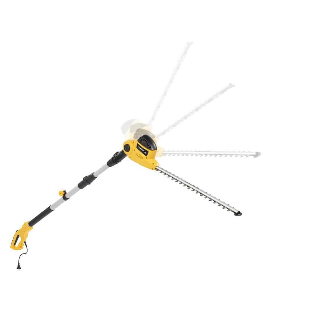 Trimmer, foarfeca electrica telescopica Powerplus POWXG2044, 550w, lama 504mm, lungime 2.2 - 2.89 m - imagine 8